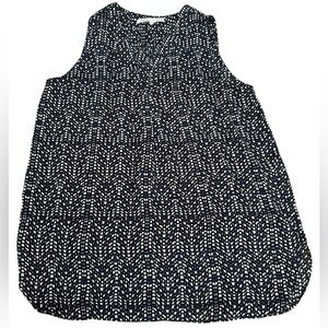 Violet & Claire Black and White Patterned Blouse